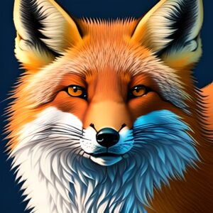 Просто созданный красивый лис