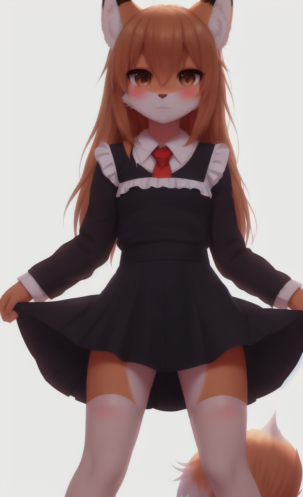 ИИ лисичка школьной форме