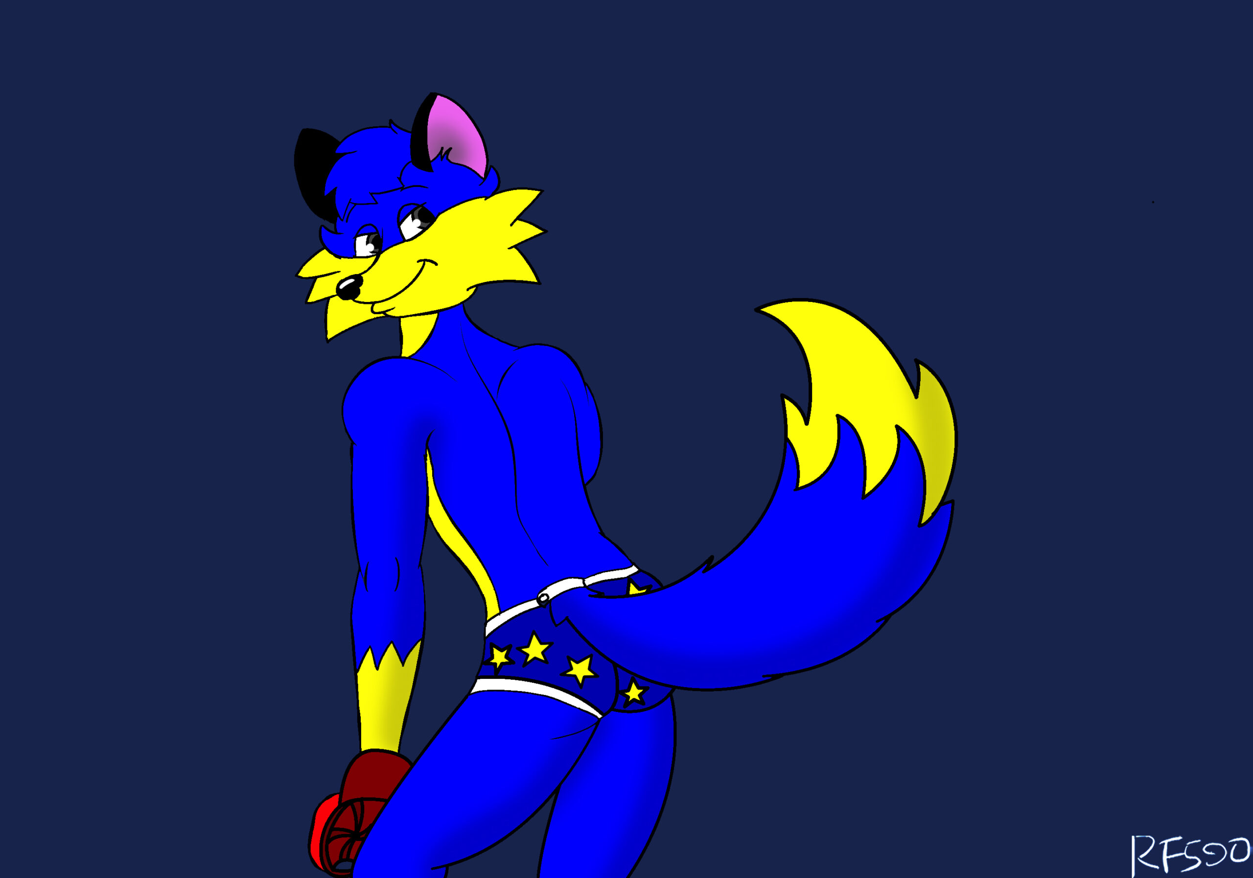 Алекс в “звездных” трусах