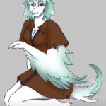 Девушка-гибрид(дракон с ушками от медведя)