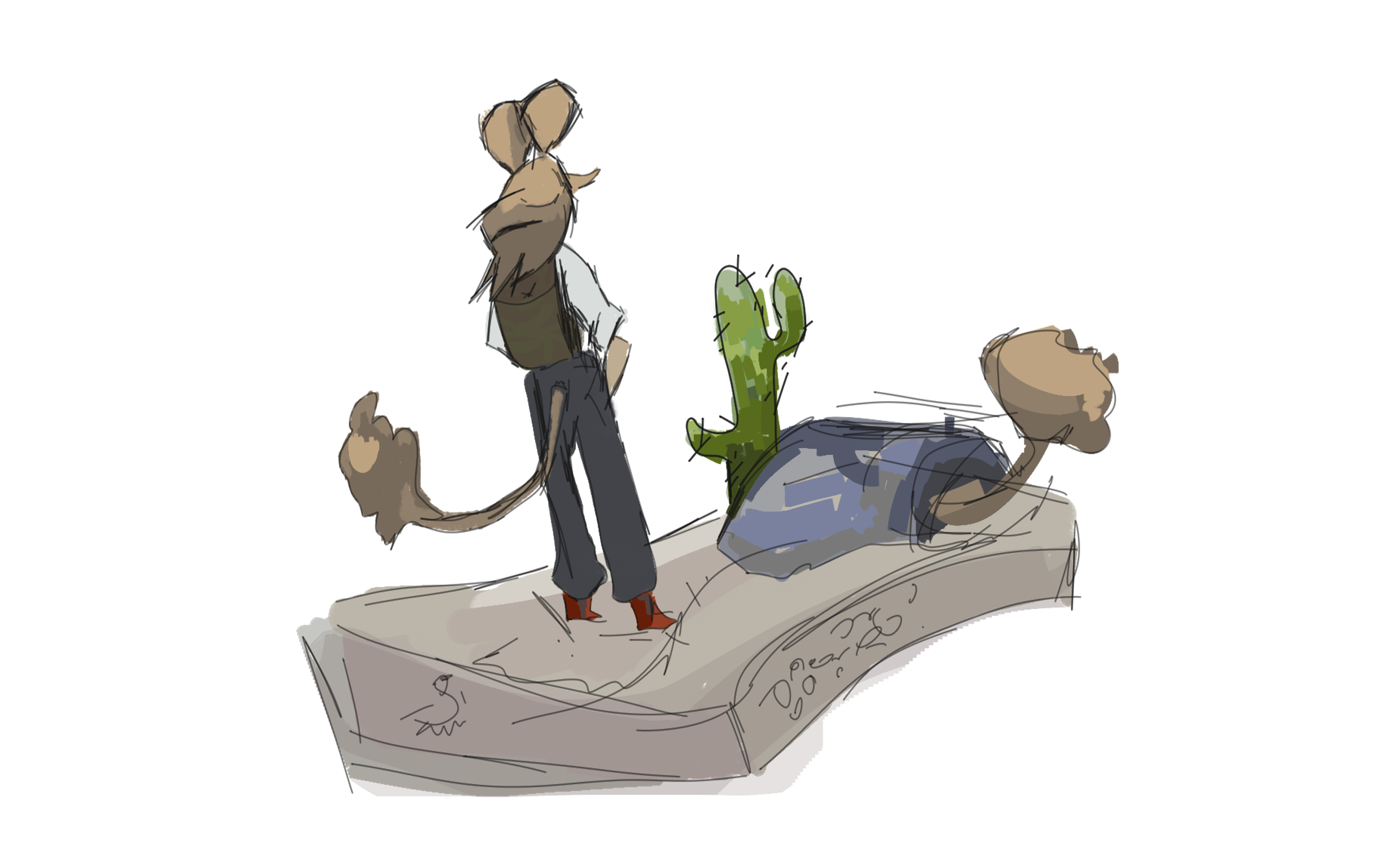 два тушканчика PNG.