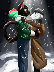 Под зимним фонарём