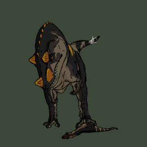 Цератозавр и малыш карнотавр