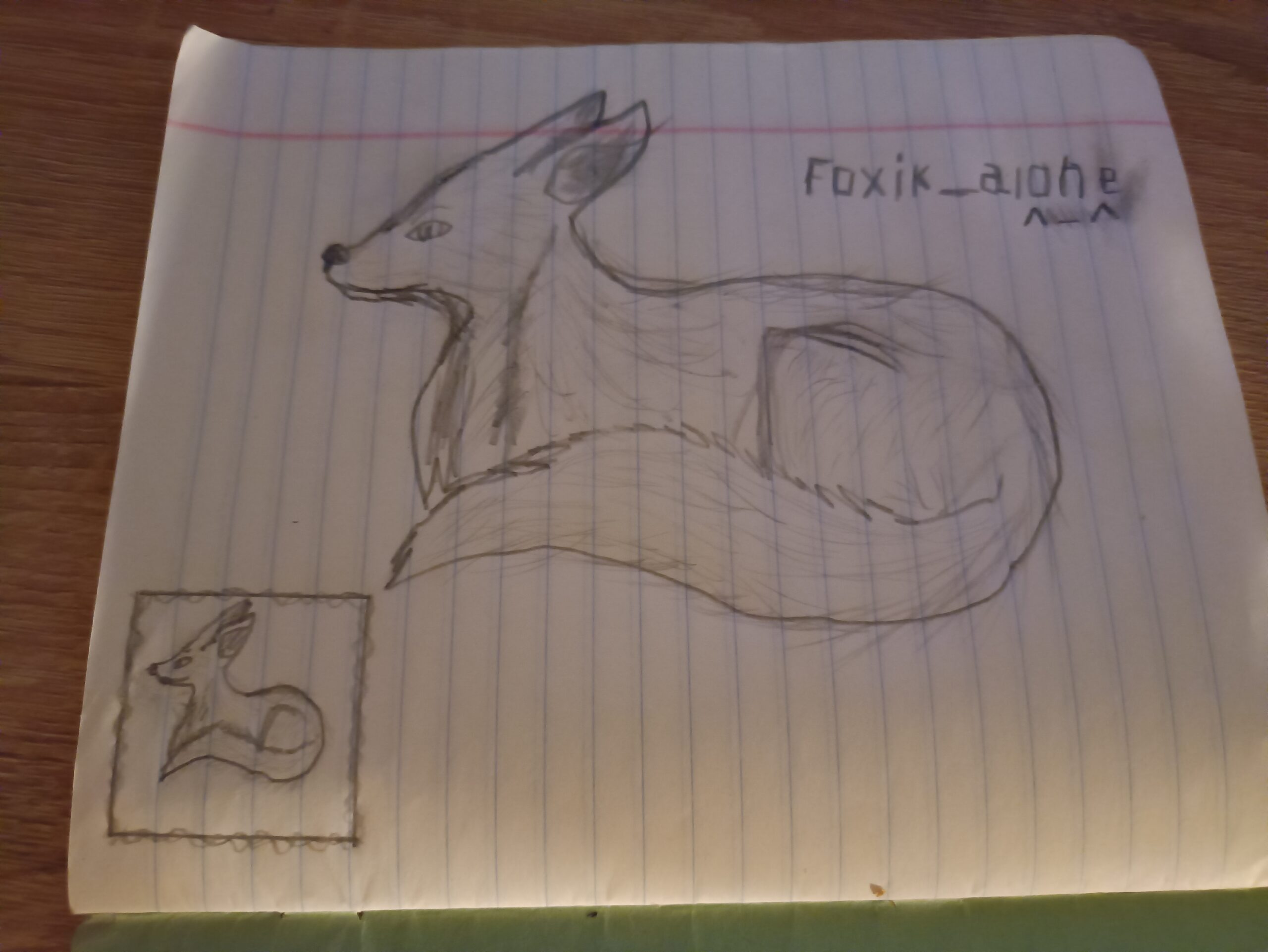Набросок фенека/лиса