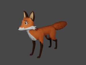 3D модель лисы