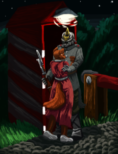 Встреча у поста.