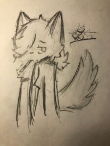 Лис с сигаретой