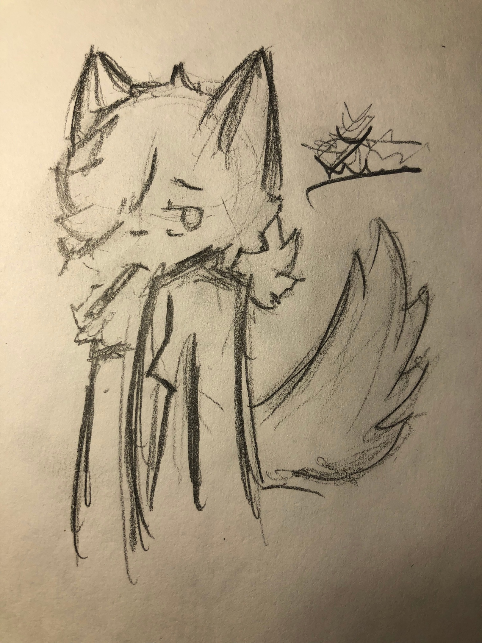 Лис с сигаретой