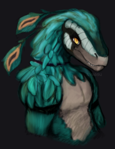 Динозаврик павлин