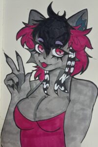 новый арт с моей фурсоной:3