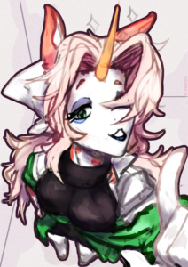 Скетчик единорожечки