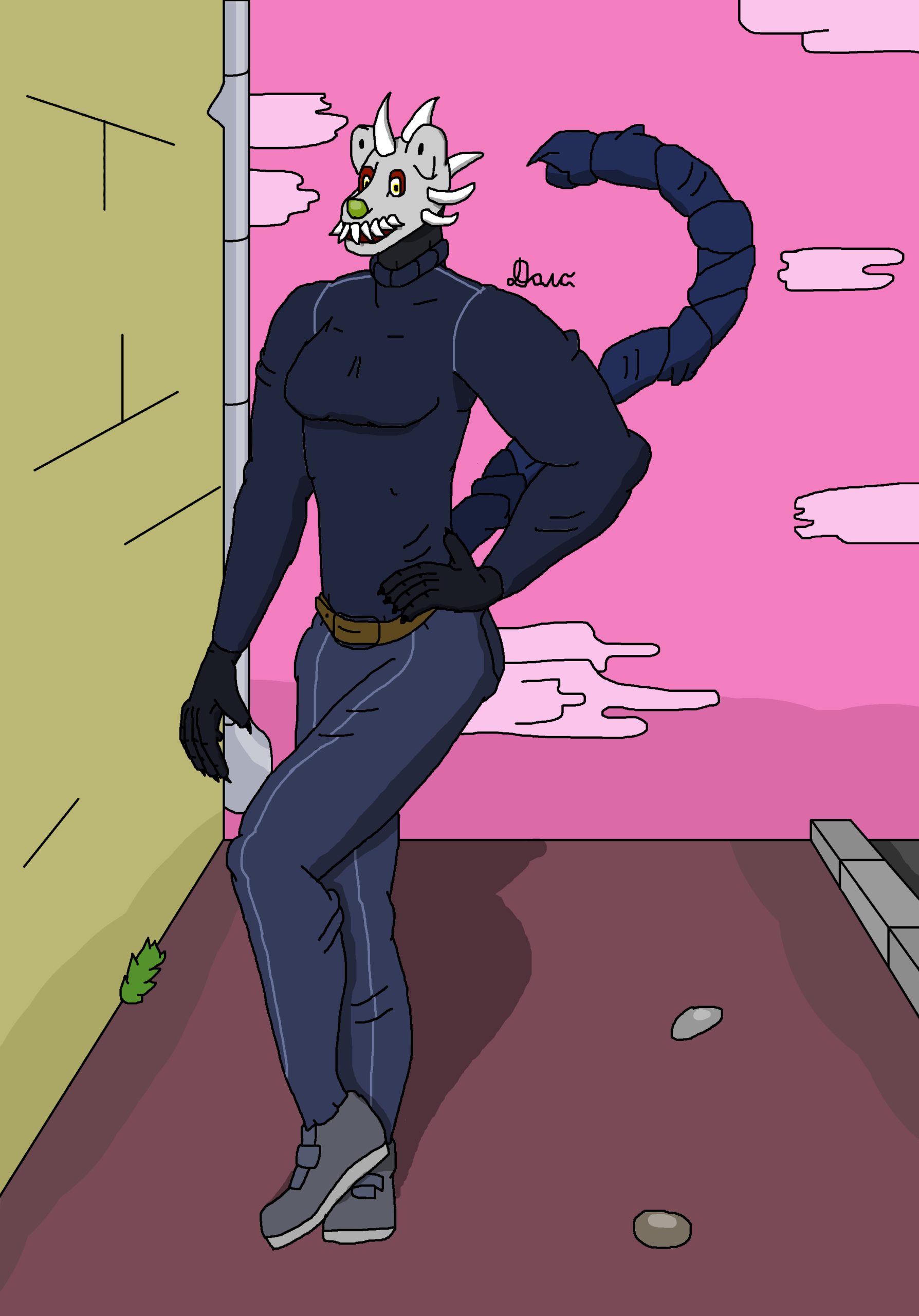 Джин Арамаки в маске (Арт)