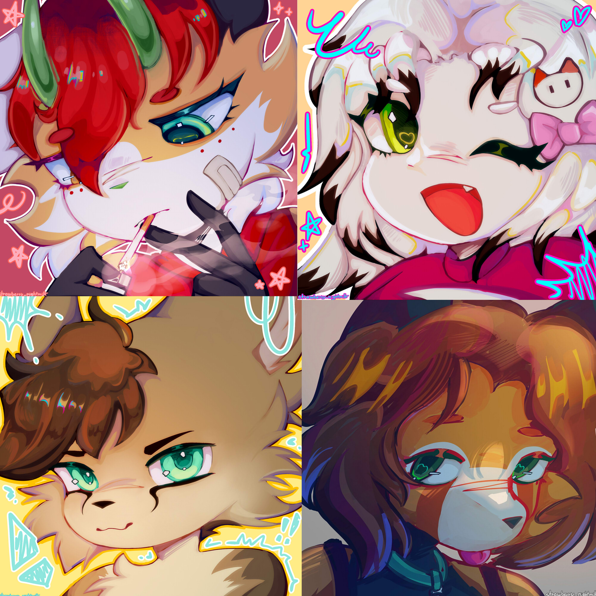 Коллаж из последних иконок коммишек