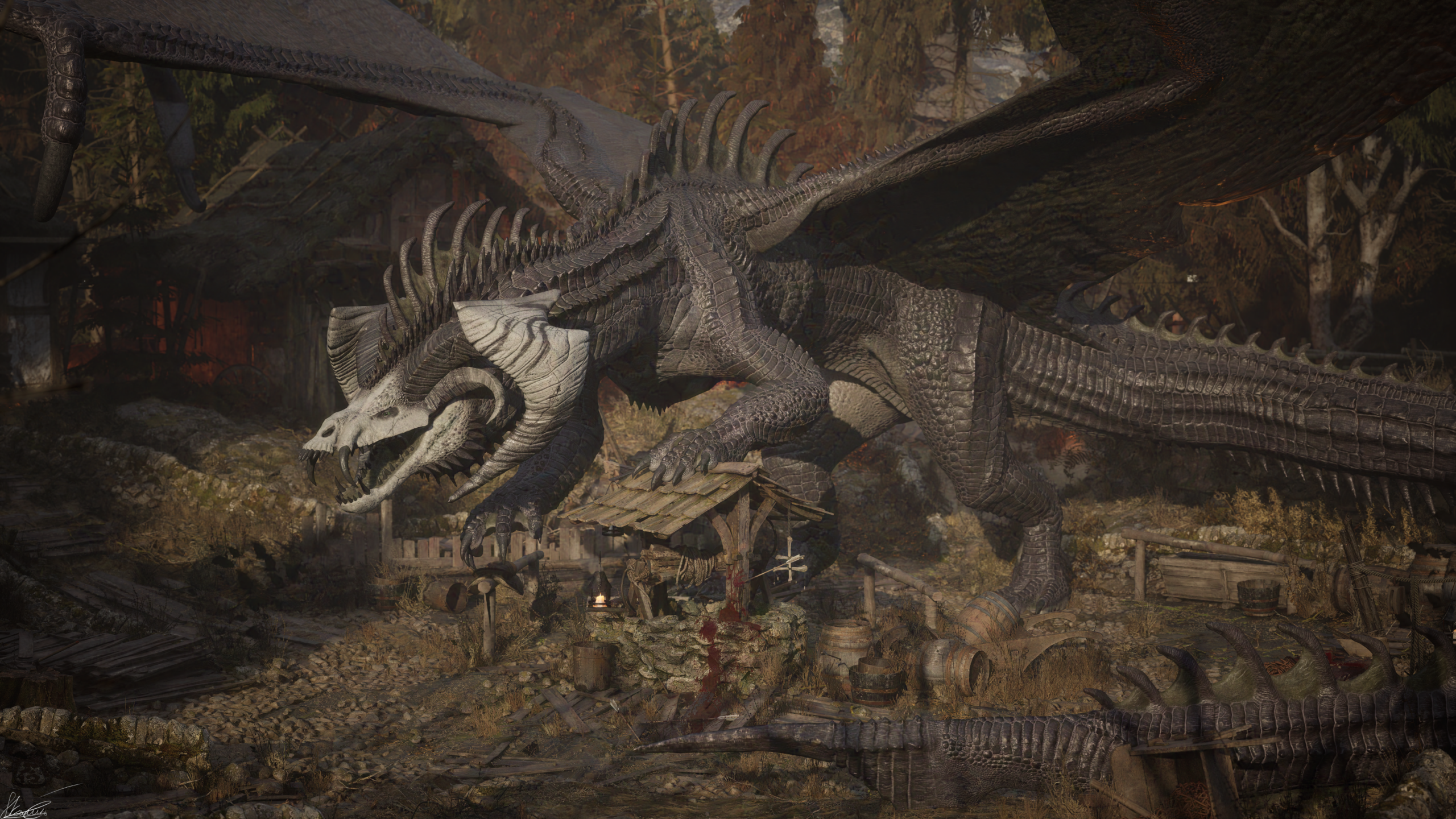 Черный дракон ДнД/Black Dragon DnD