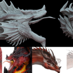 WIP Красный дракон ДнД/Red Dragon DnD [Голова/Head]
