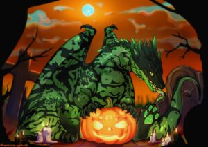 Halloween dragon