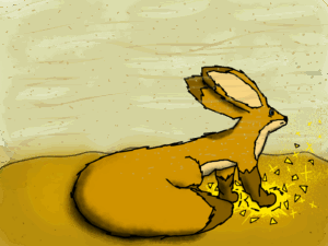 Голодная охота Жана в пустыне