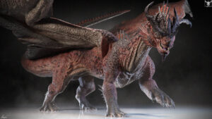 Взрослый красный дракон [Туловище] | Adult Red Dragon DnD [Body]