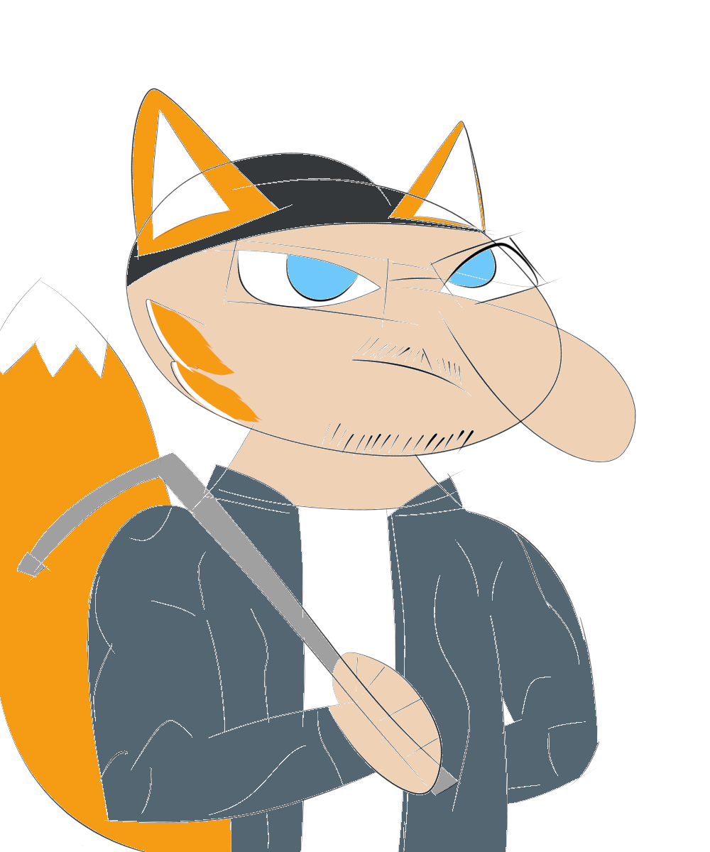 Лис с воротком