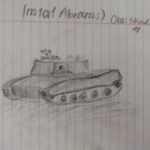 m1a1 Abrams моя первая удачная попытка нарисовать танк
