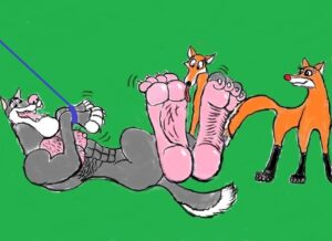 Большепчтый волча и лисоньки