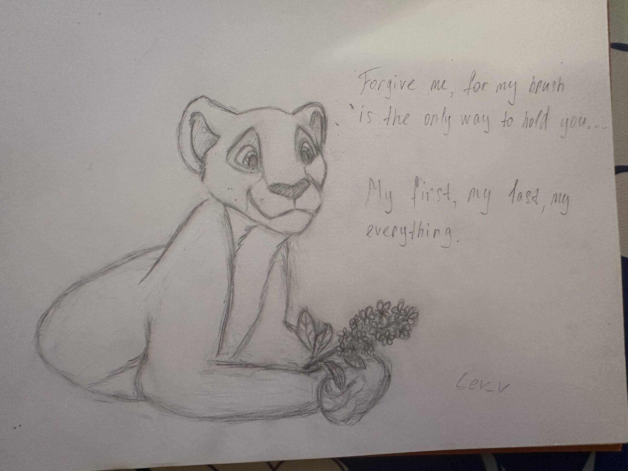 Forgive me, my love…