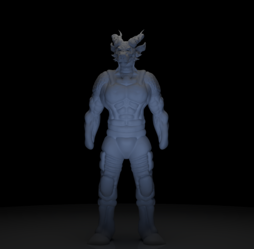 3D дракончик в стиле реализма :D